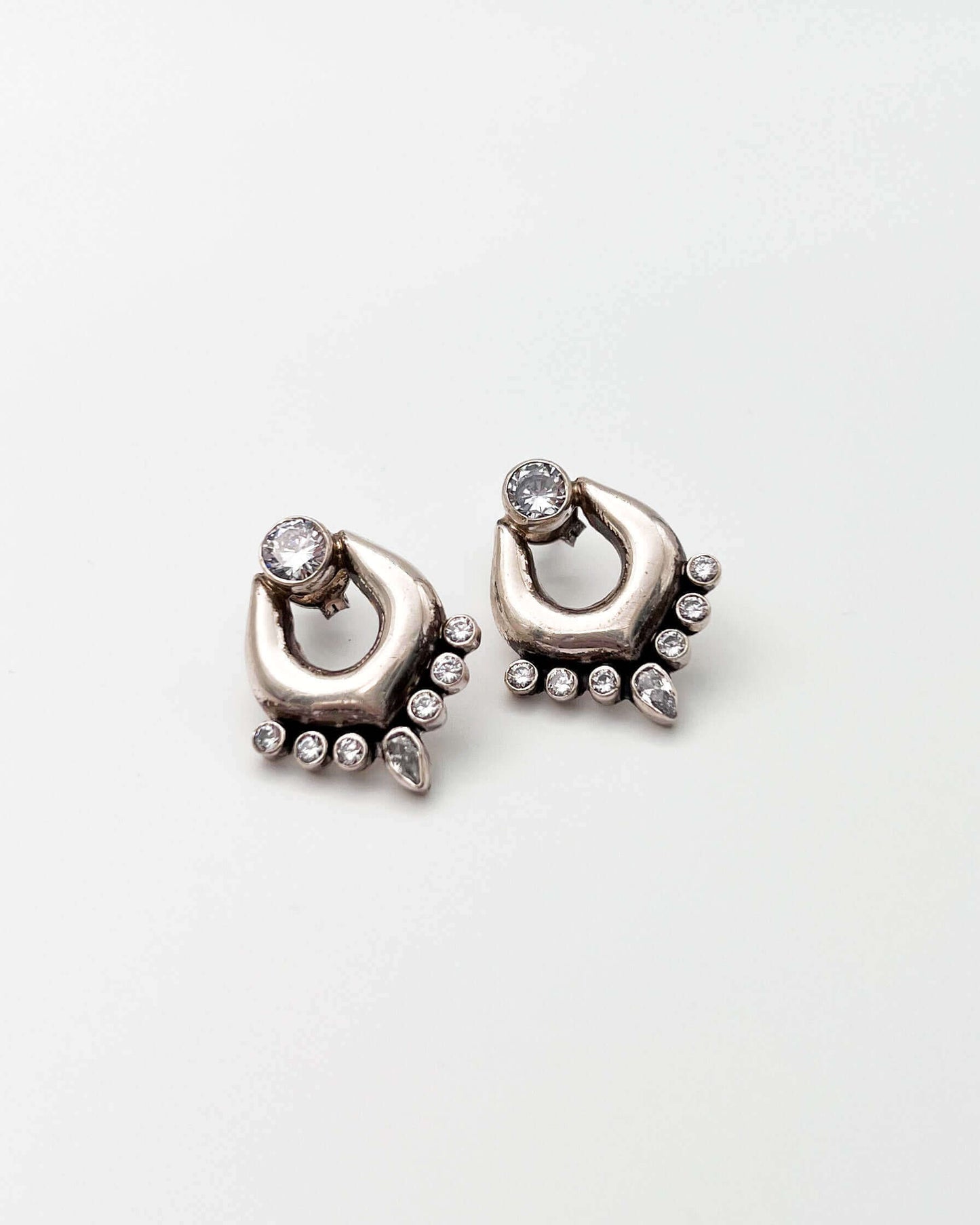 Tilaka studs with zircons