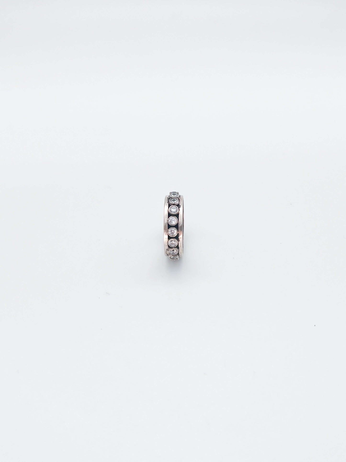 Mohini silver ring with zirconia