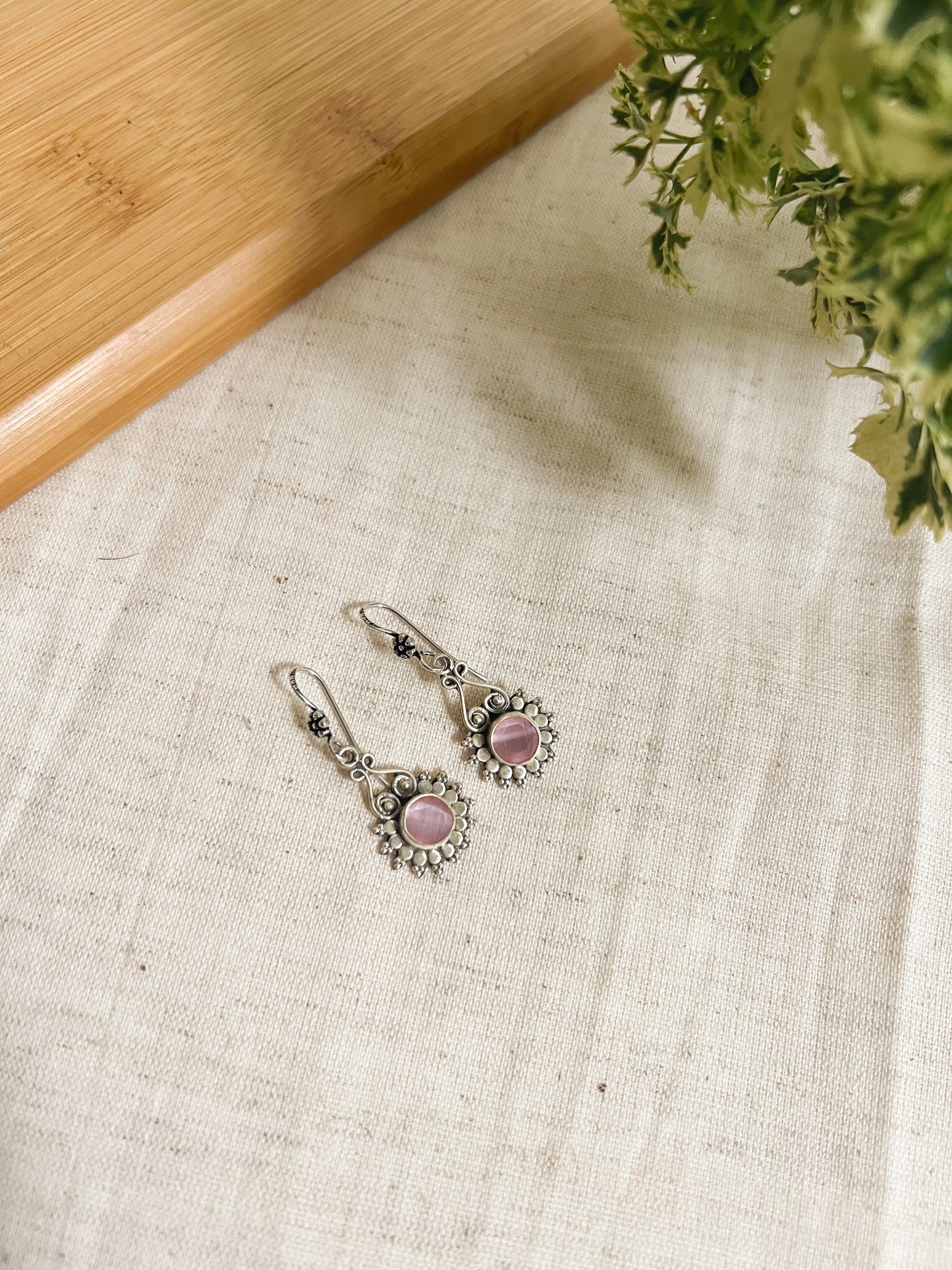 Aabha fishhook earrings in silver