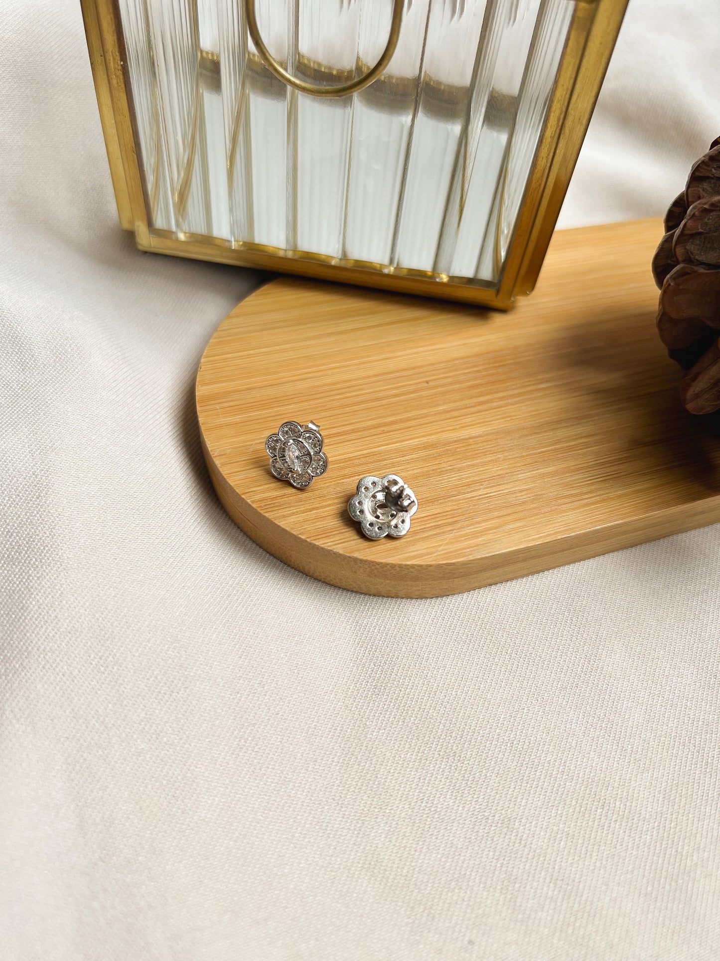 Celeste 925 silver studs with zircon