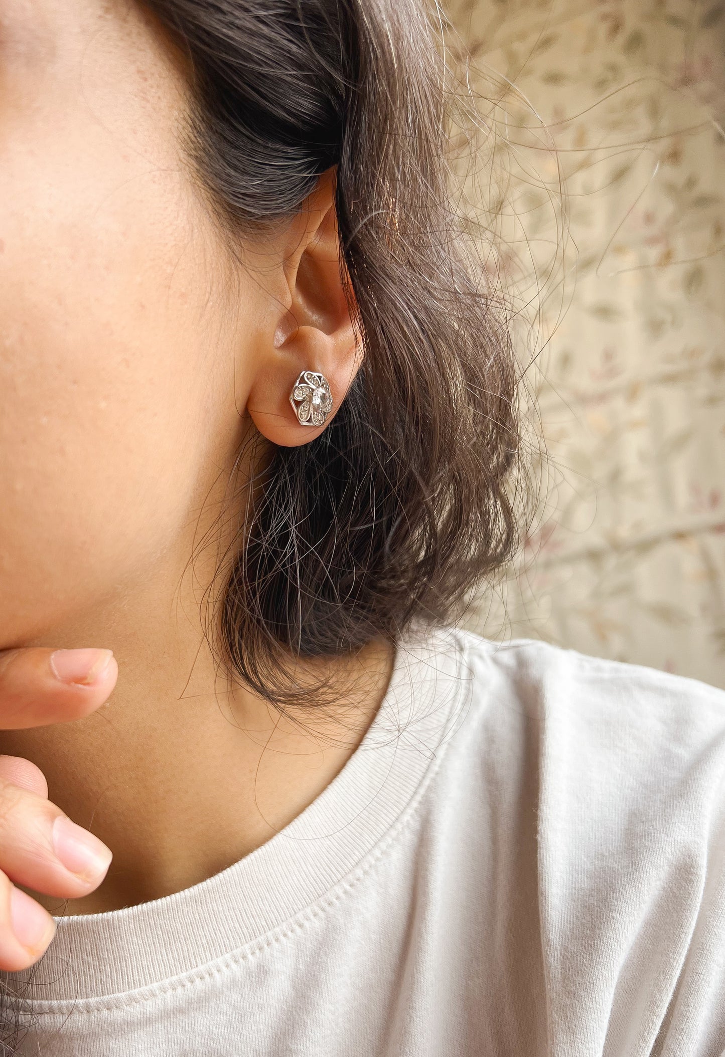 Maeve studs in 925 silver with zircons