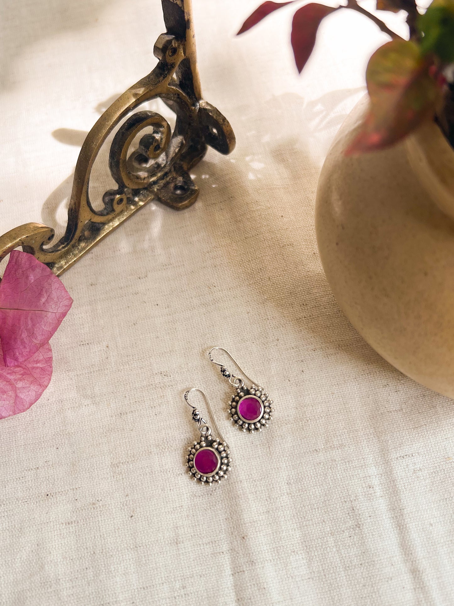 Kiran oxidised silver fish hooks (3 colors)