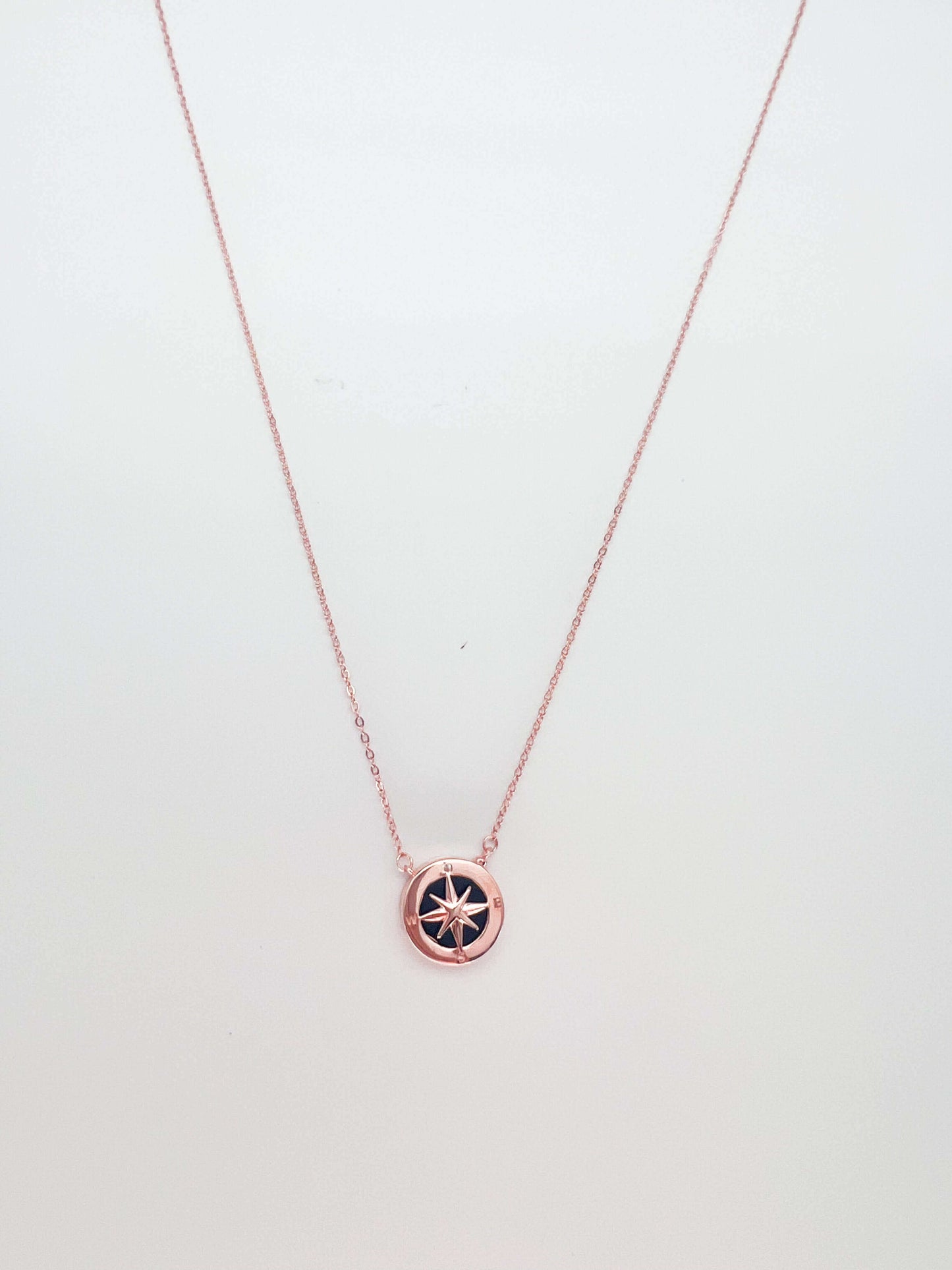 Quest neck chain with rose gold plated silver