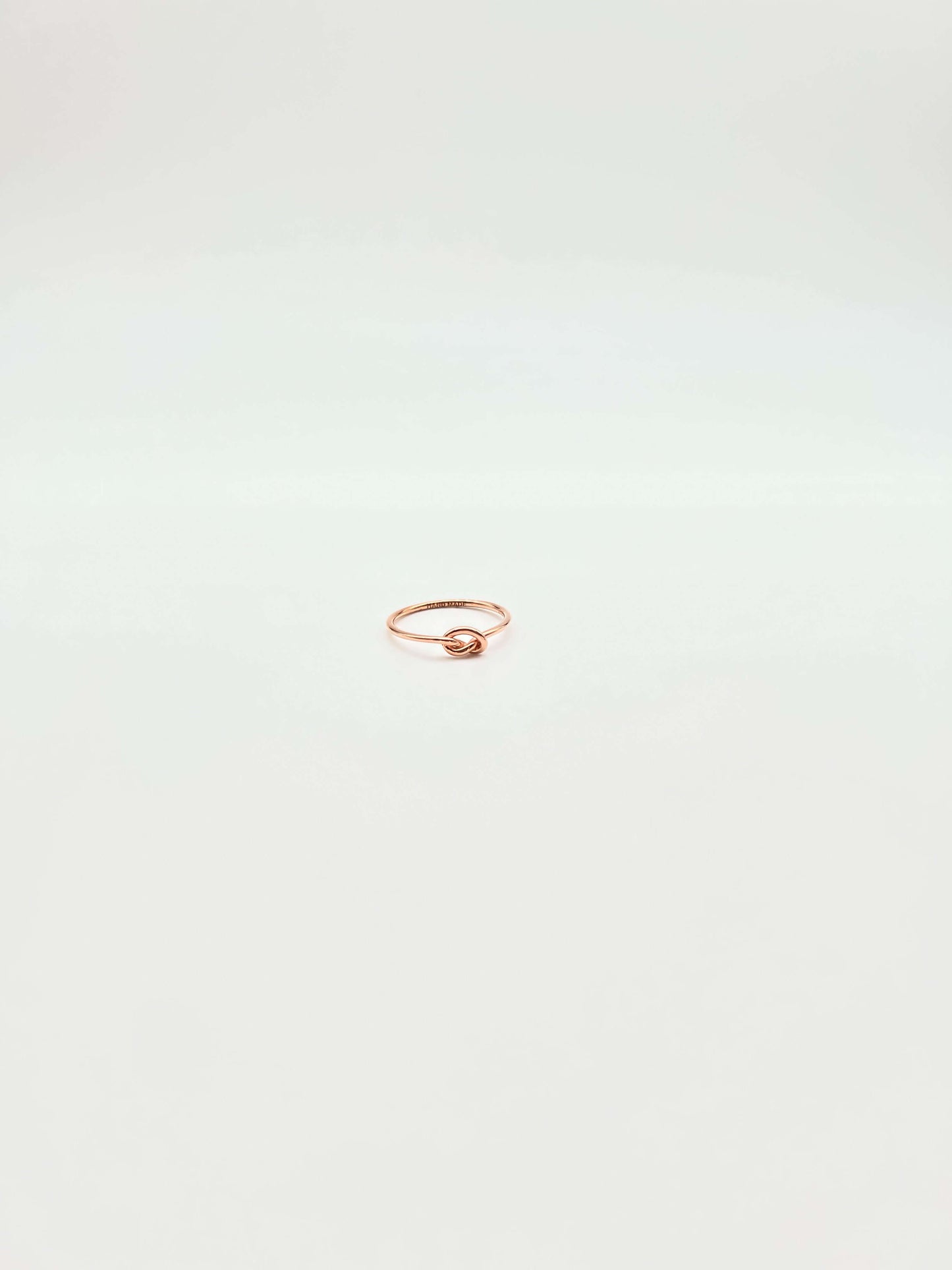 Oath silver ring with knot detail