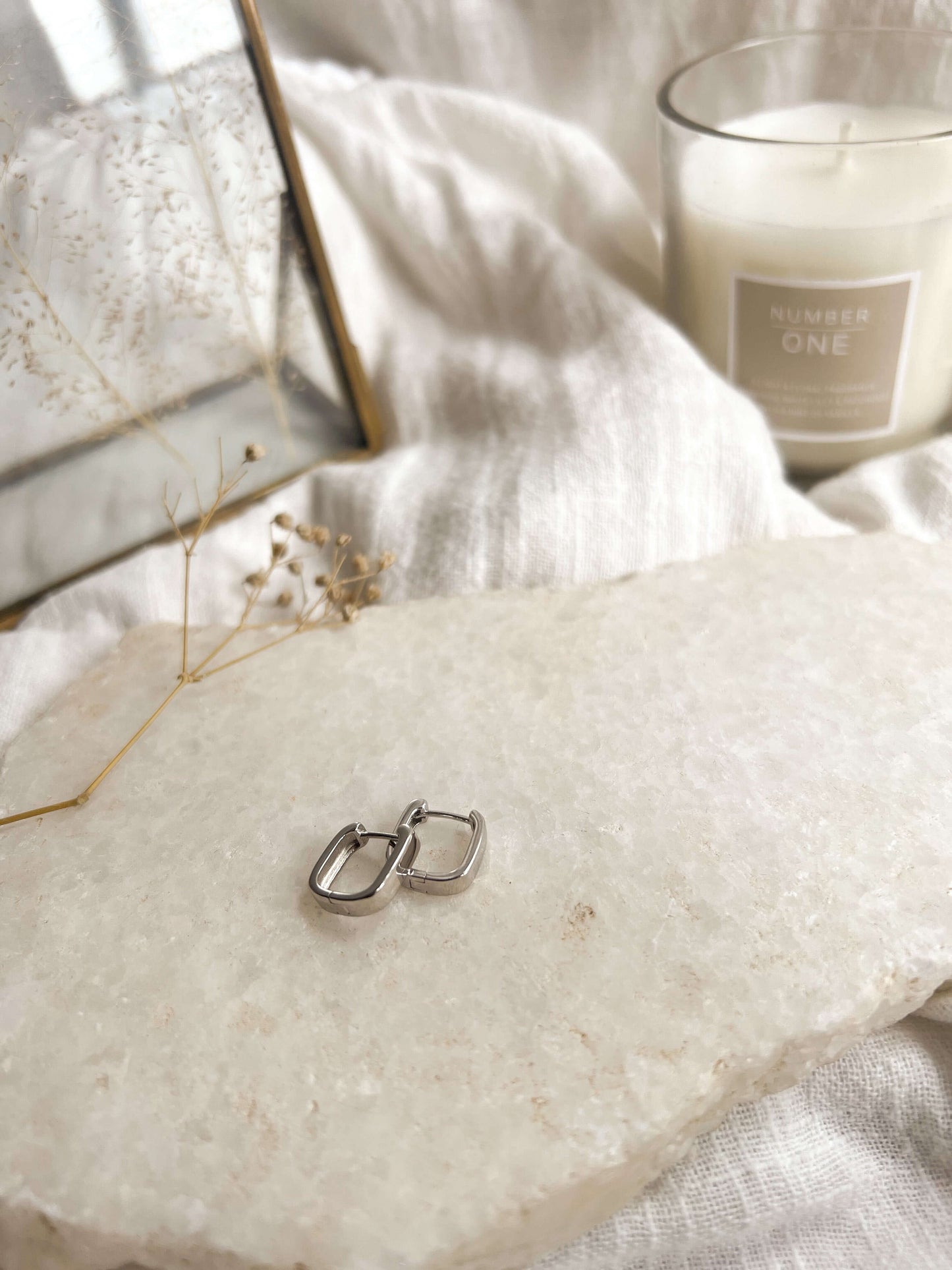 Kai sterling silver huggies