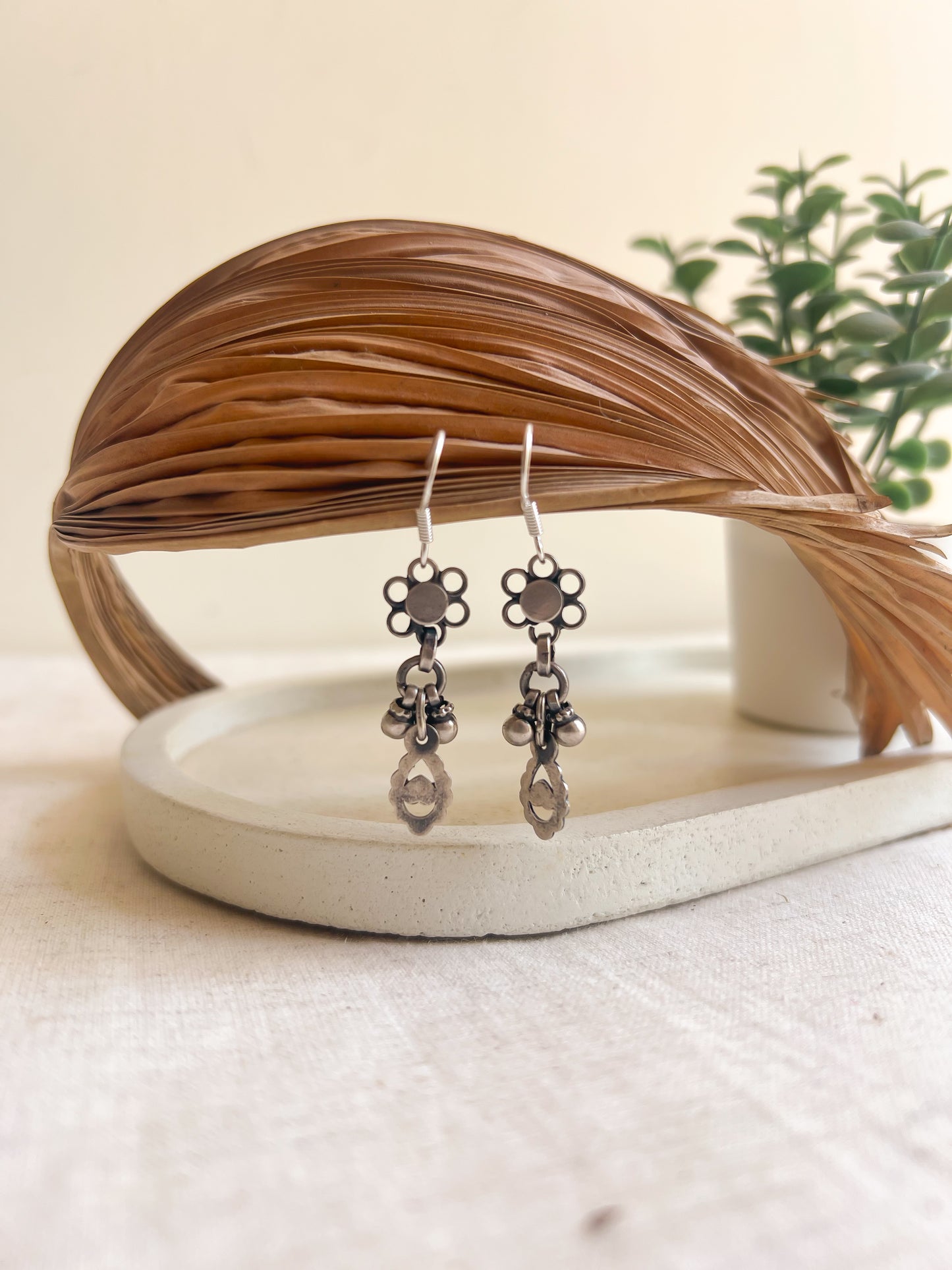 Sahira silver dangler with fish hook