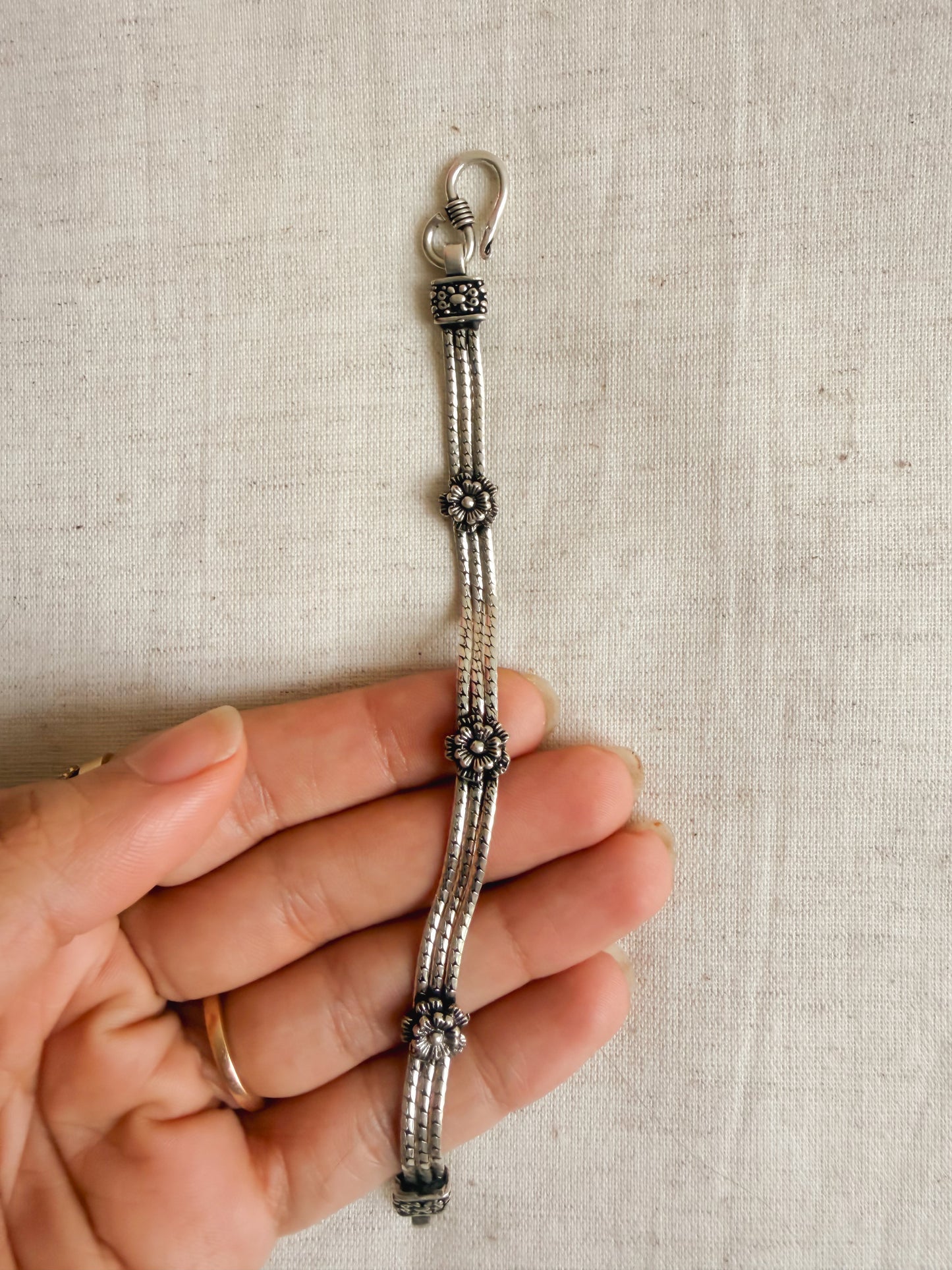 Rati oxidised silver bracelet