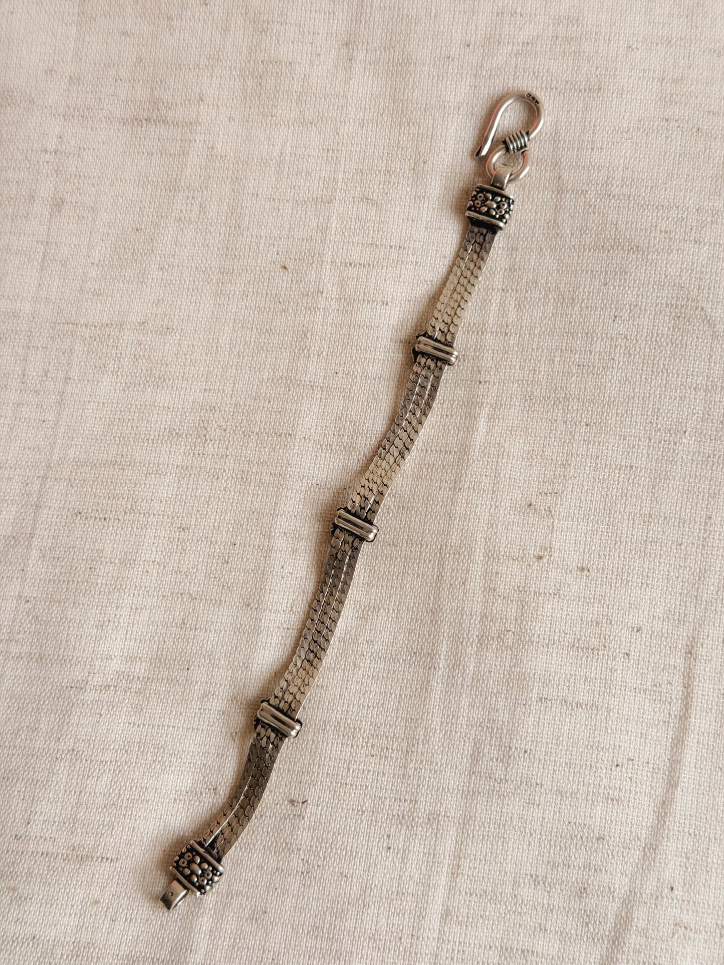 Rati oxidised silver bracelet
