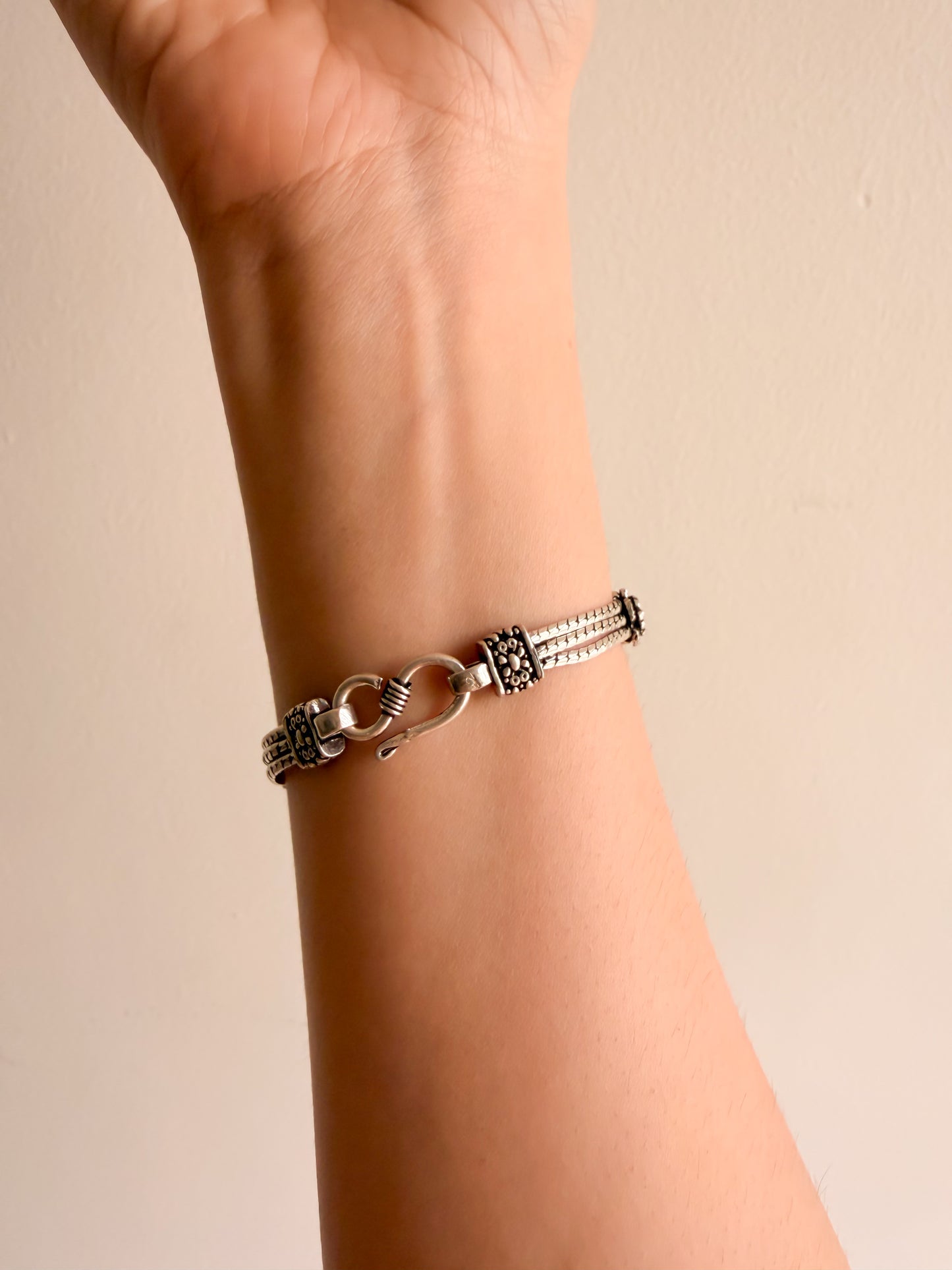 Rati oxidised silver bracelet