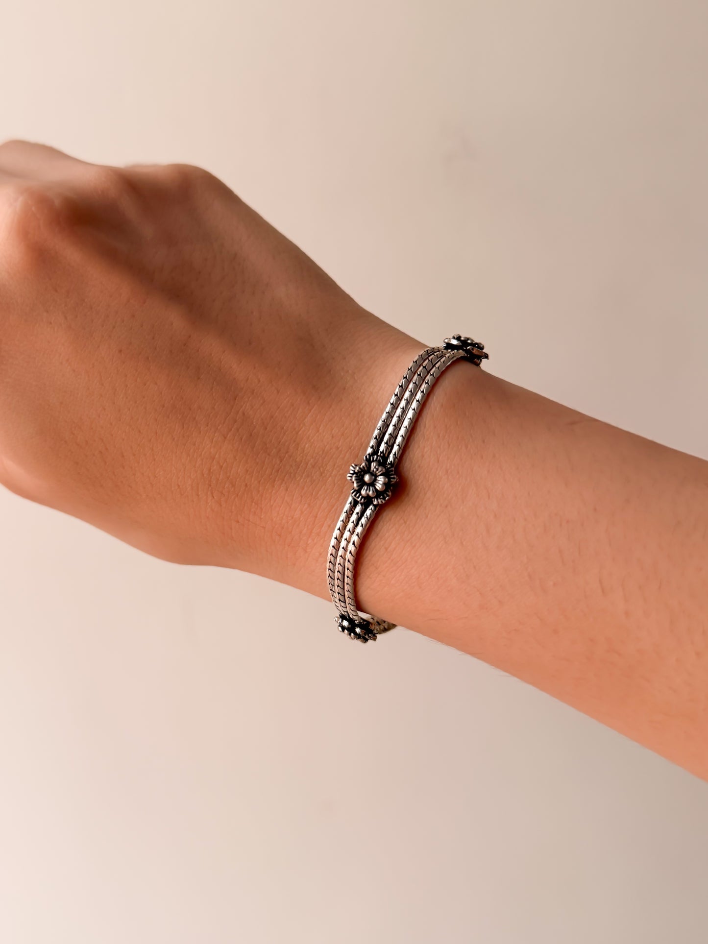 Rati oxidised silver bracelet