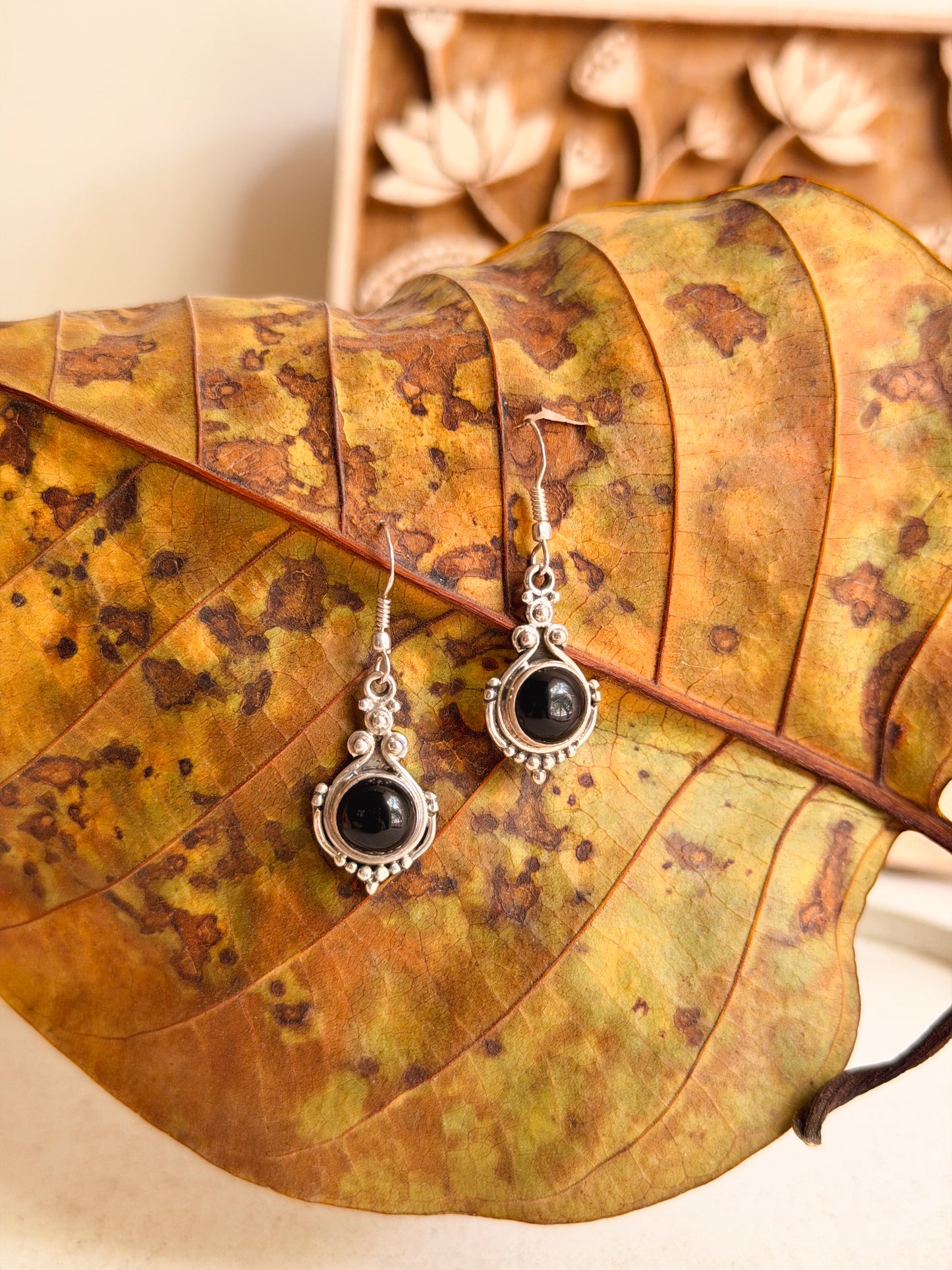 Mehreen oxidised silver fish hooks (2 color variants)
