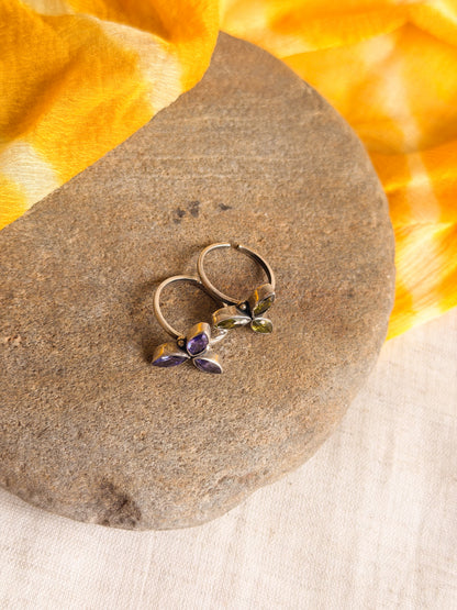 Sitara adjustable midi/finger rings in silver