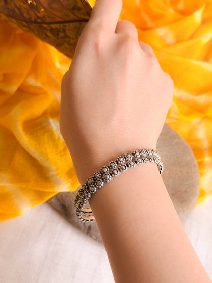 Dhanashri oxidised silver bangles (1 piece)