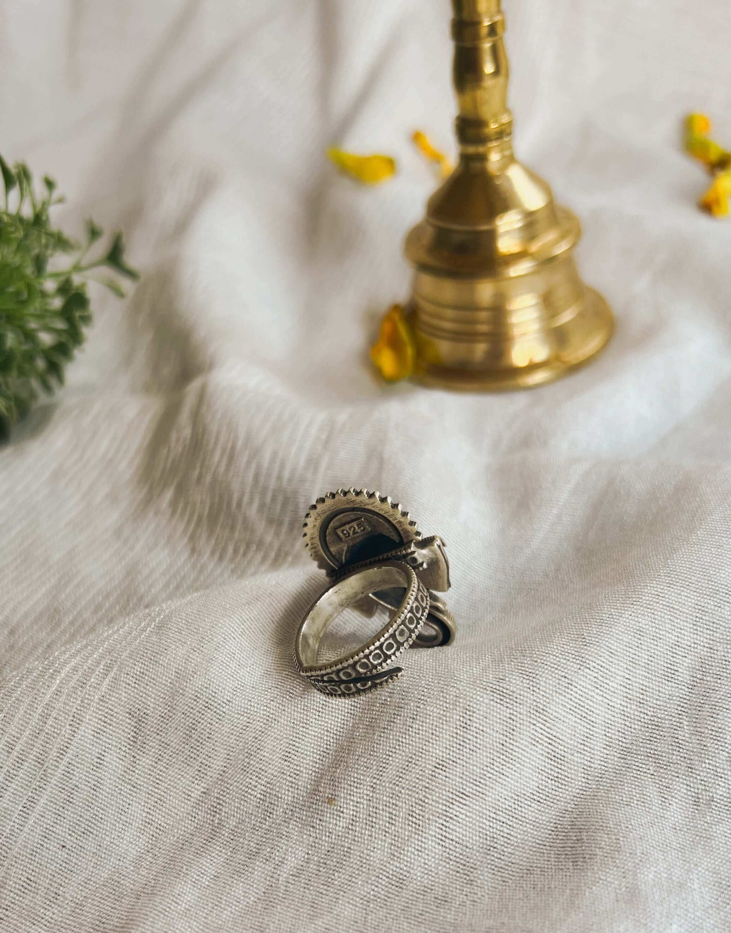 Ameya intricate detail ganpati ring