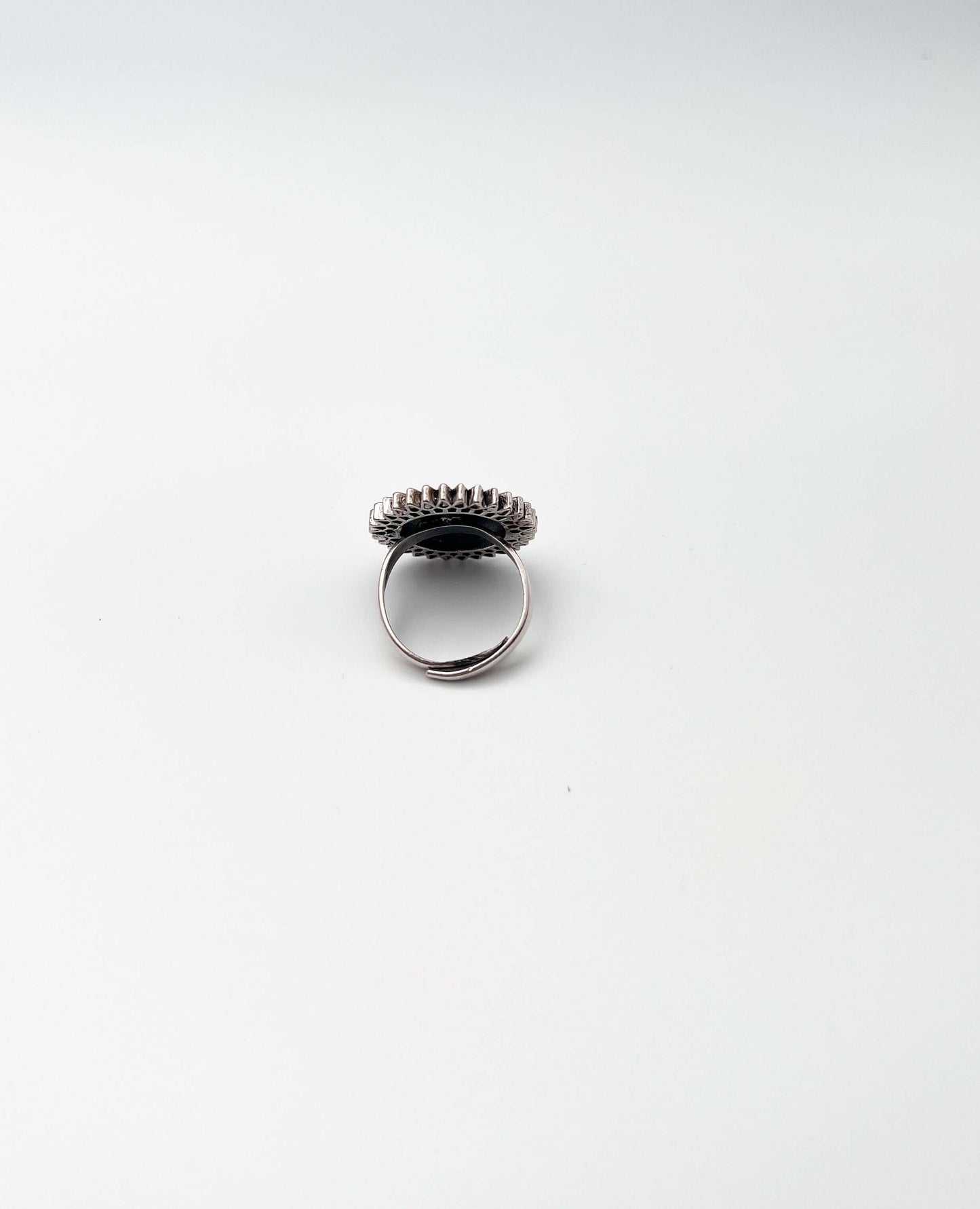 Suraj silver ring in dual tone