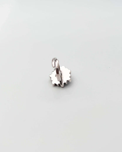 Divya Silver ring with pink glass and zircons