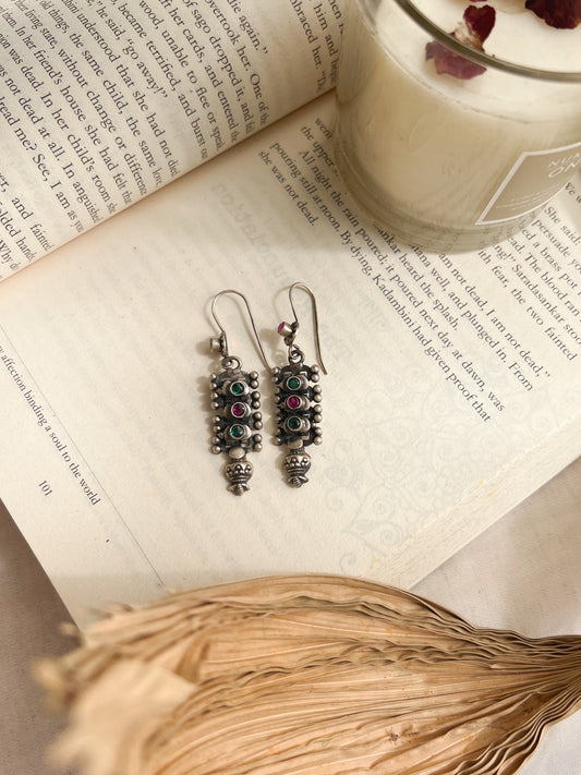 Moksha fish hook earrings in sterling silver