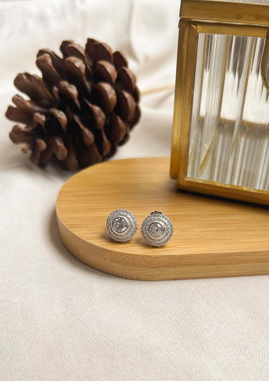 Charolette studs in 925 silver with zircon