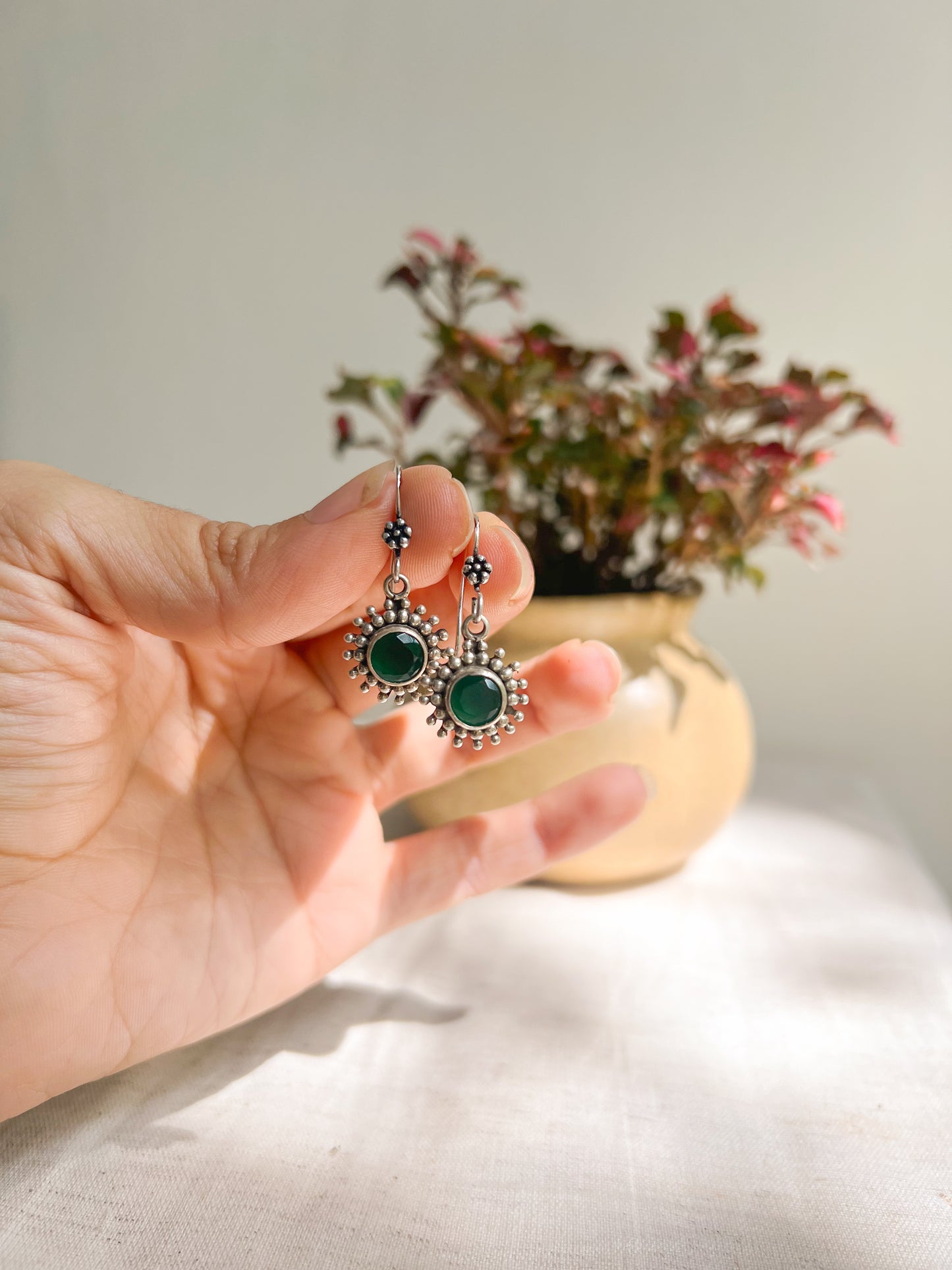 Kiran oxidised silver fish hooks (3 colors)