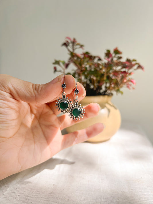 Kiran oxidised silver fish hooks (3 colors)