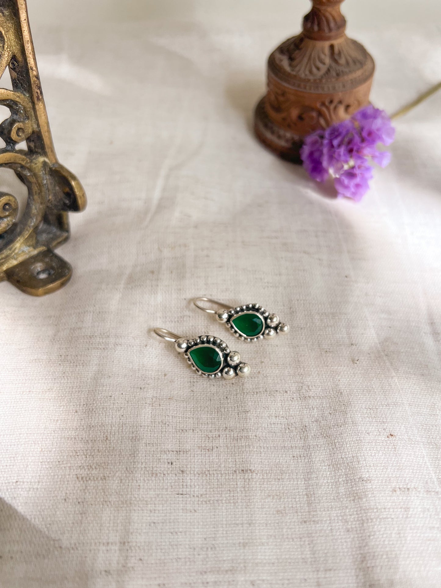 Ruha fish hook earrings in silver