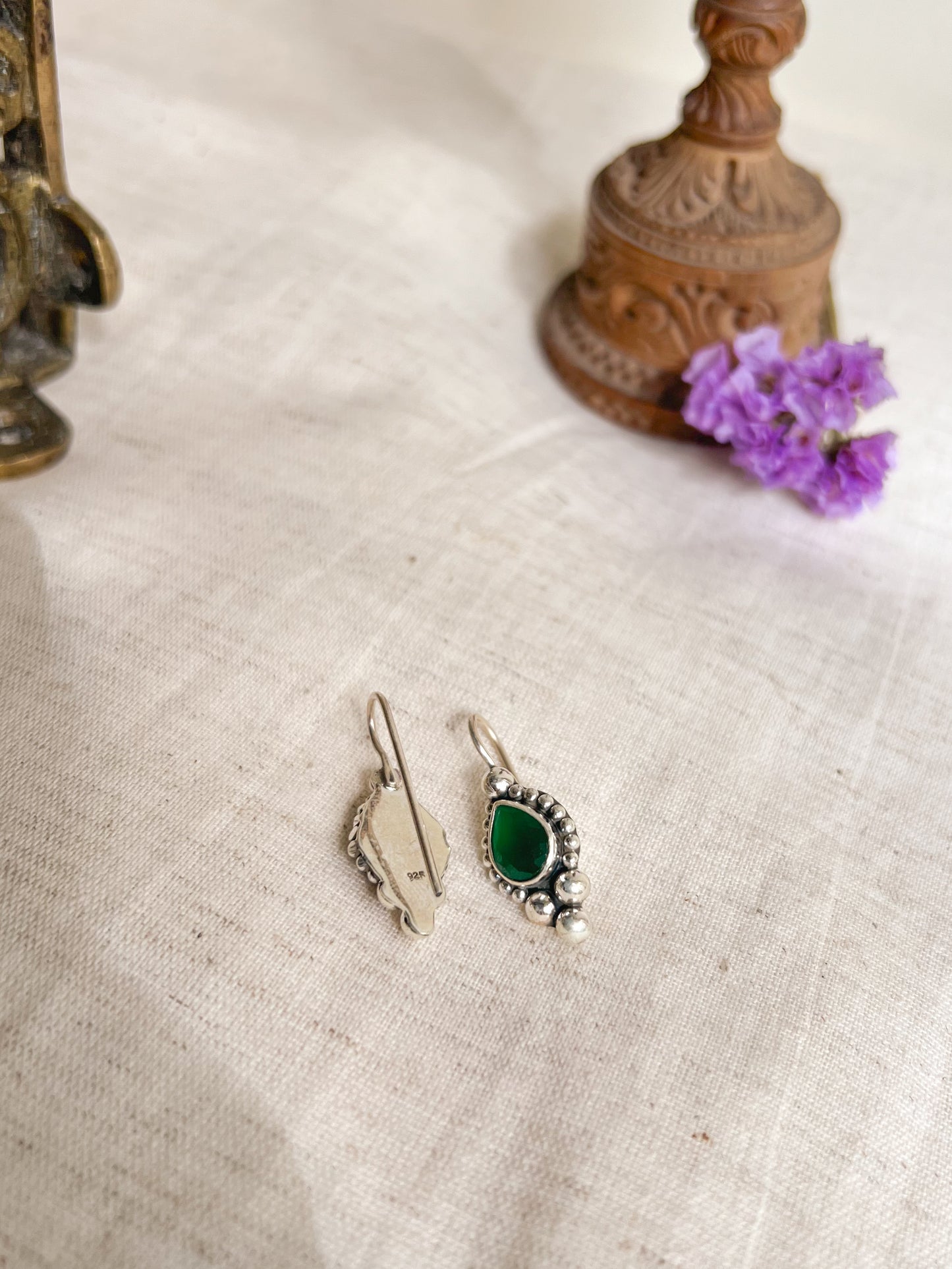 Ruha fish hook earrings in silver