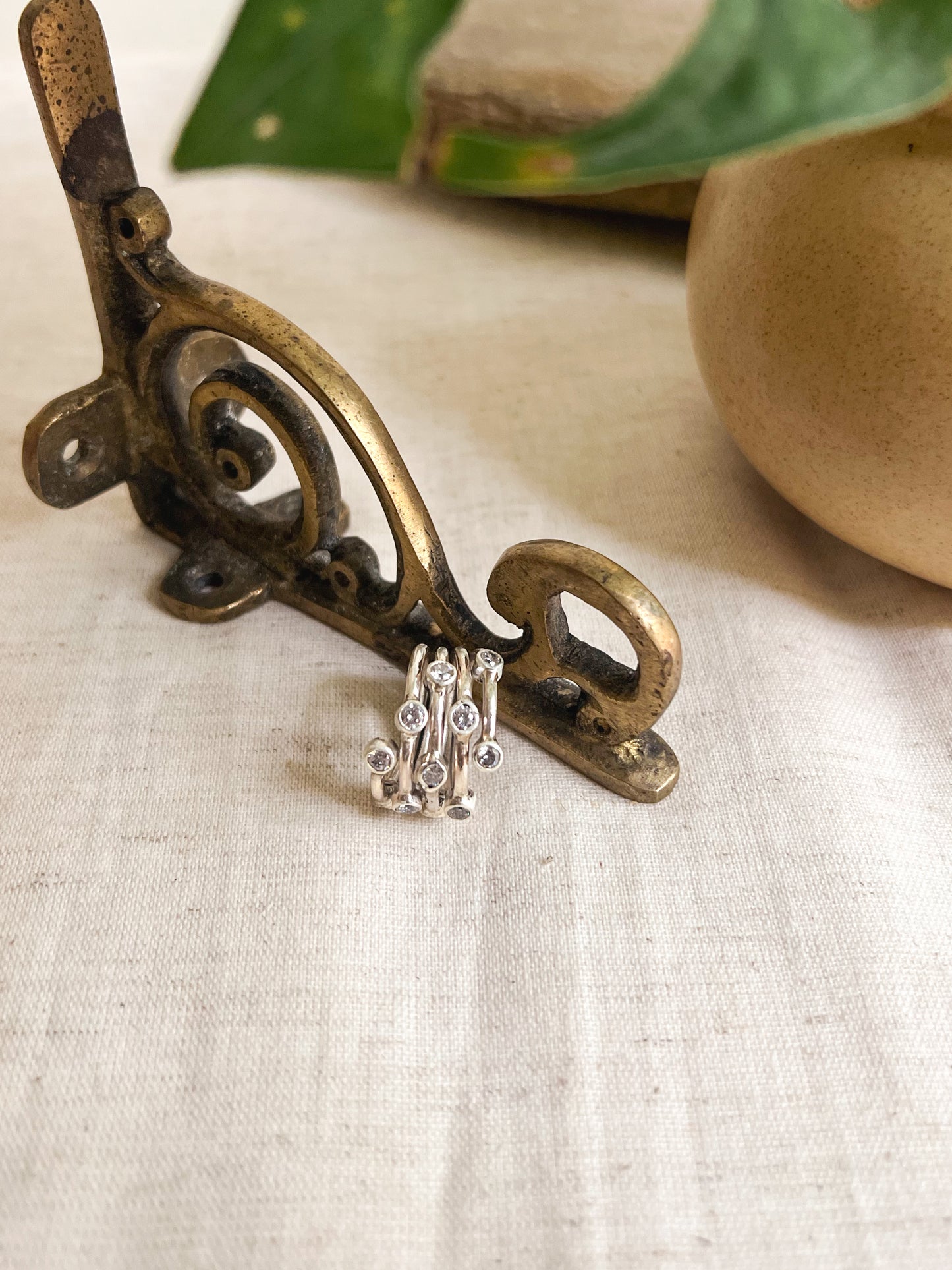 Tara mandal ring with zirconia