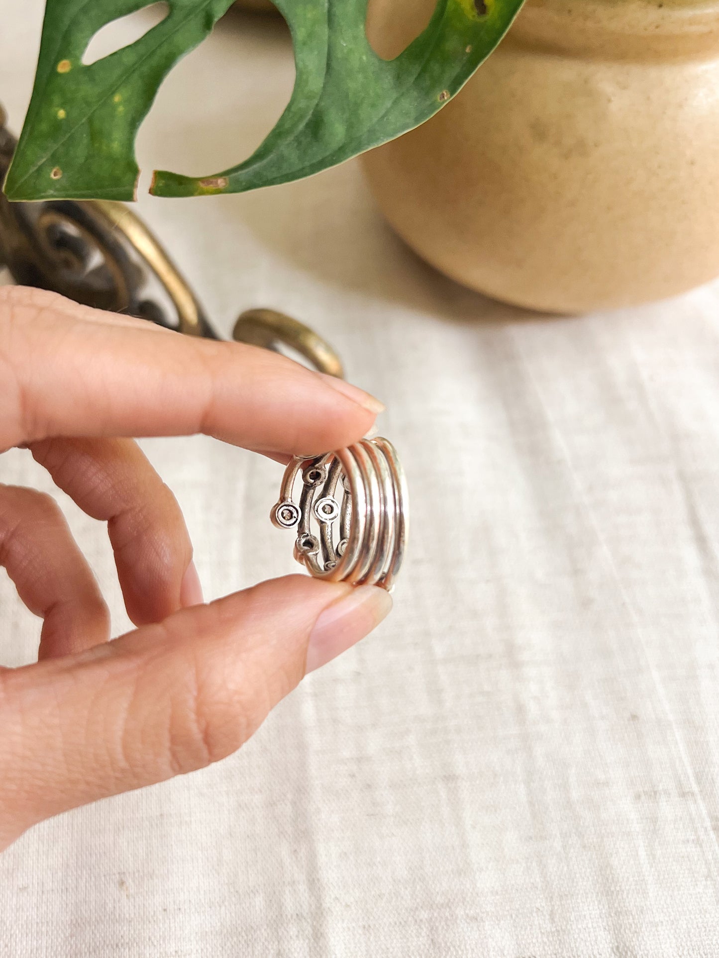 Tara mandal ring with zirconia