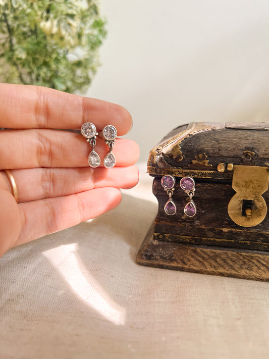 Mahira classic pushback drops in silver (2 color variants)