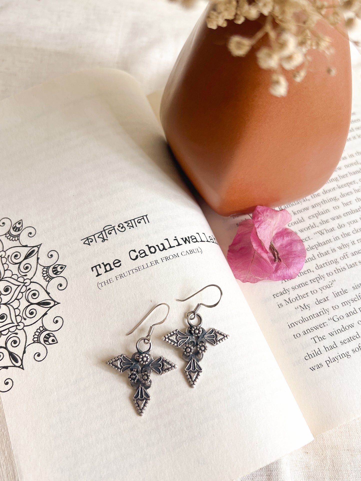 Aeindri fish hooks in sterling silver