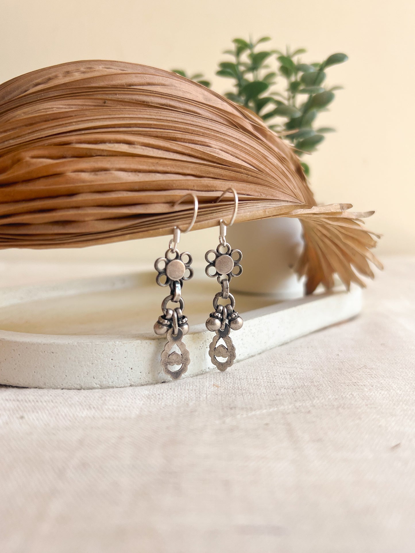 Sahira silver dangler with fish hook