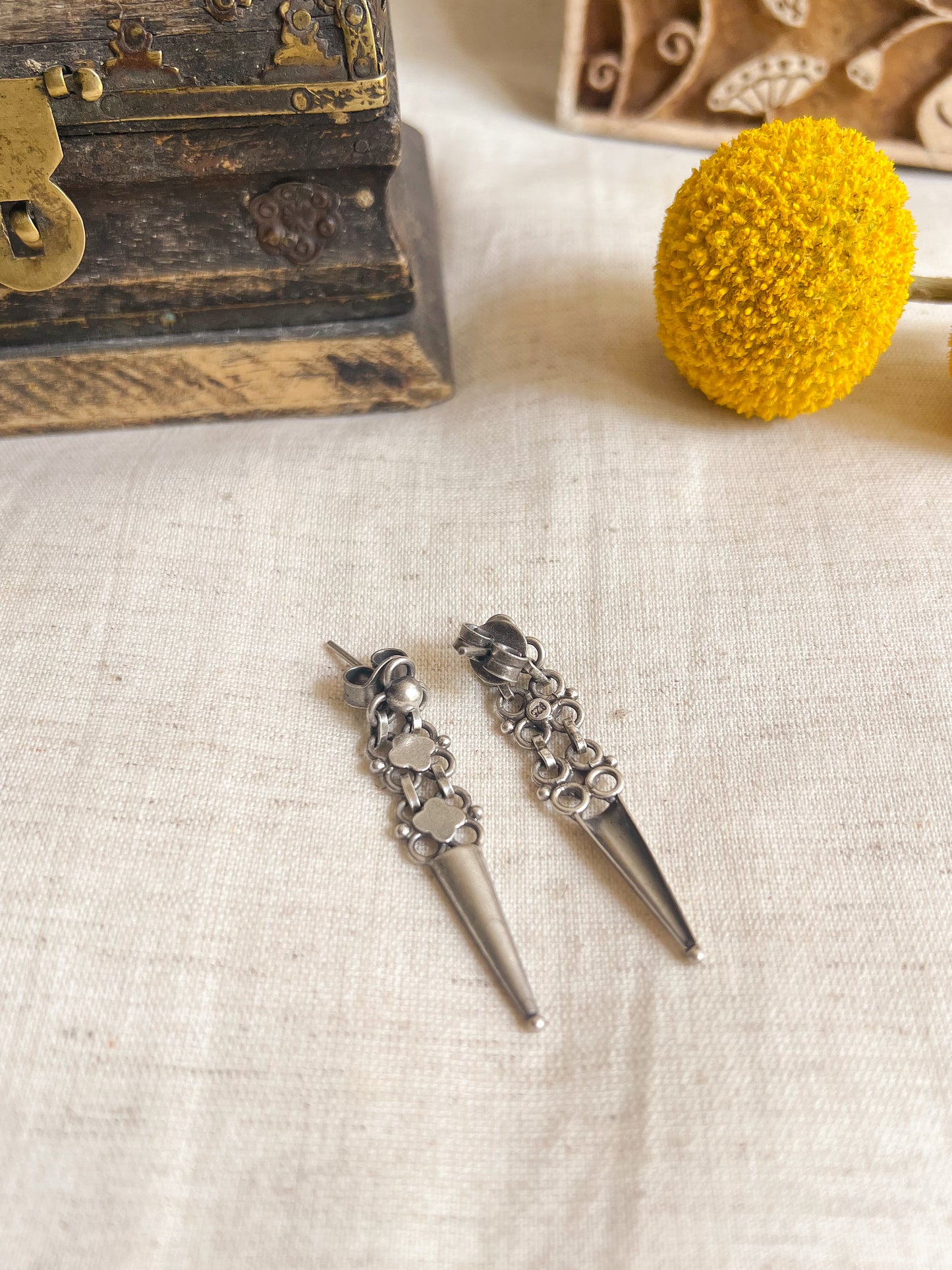 Siyara tribal detail silver drops