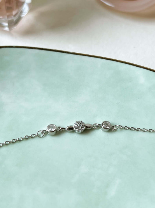 Rosie silver bracelet with zirconia