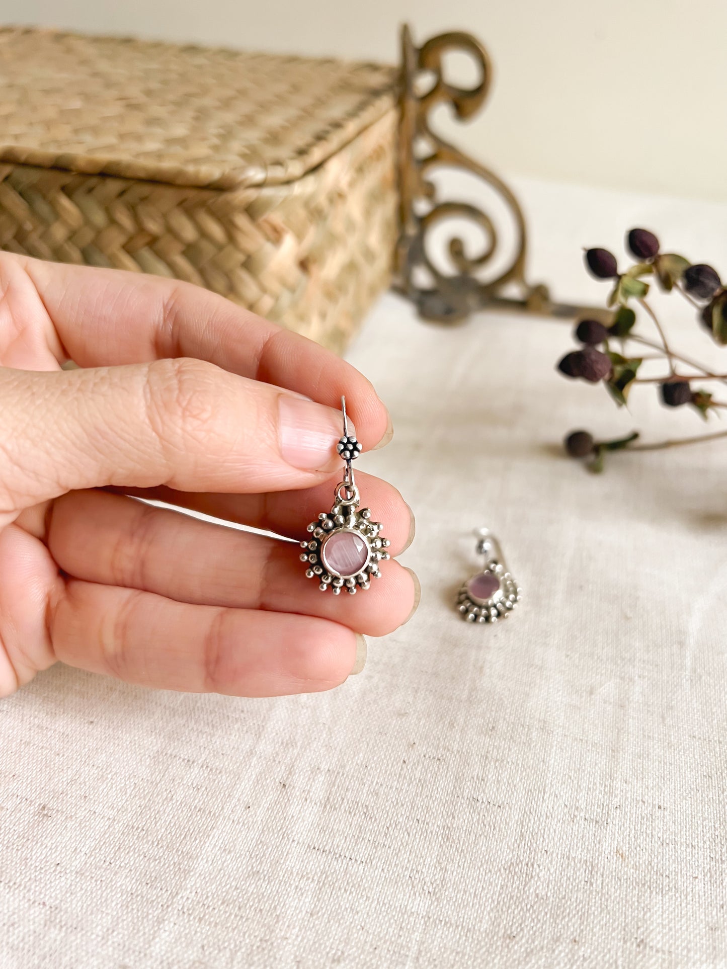Kiran oxidised silver fish hooks (3 colors)