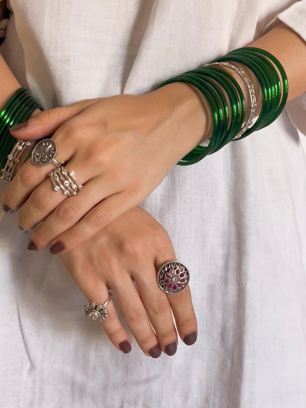 Tara mandal ring with zirconia