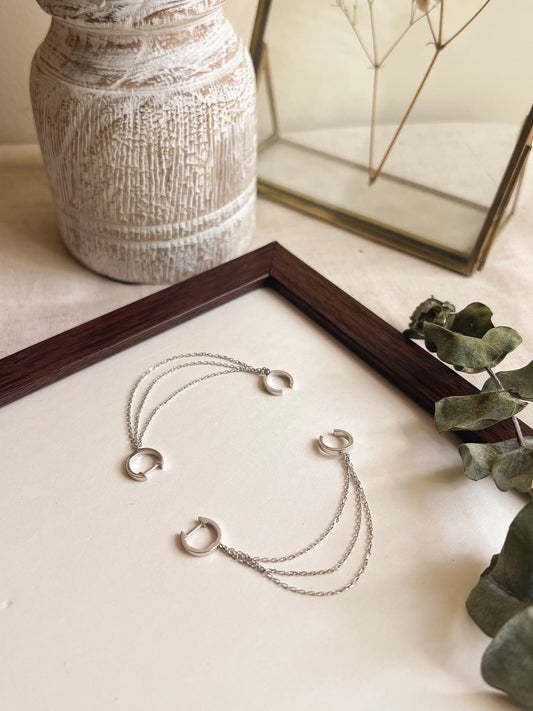 Kai sleek ear cuff in sterling silver