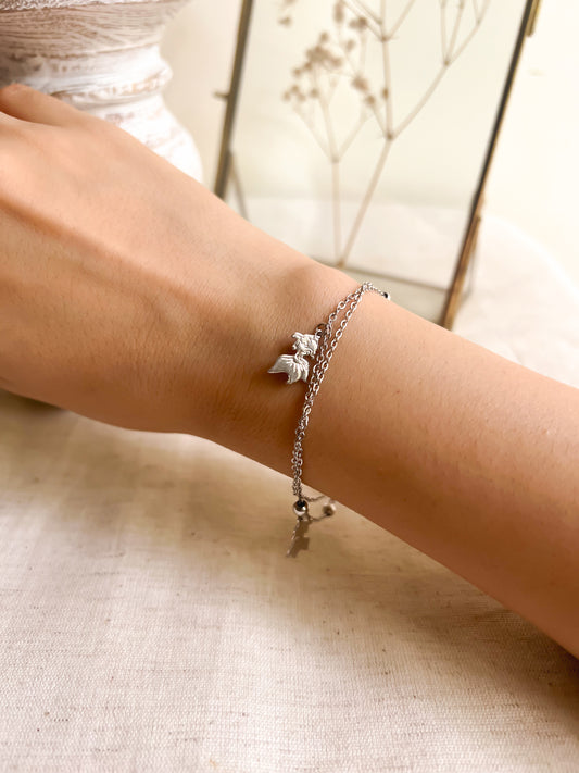 Goldfish bracelet in sterling silver
