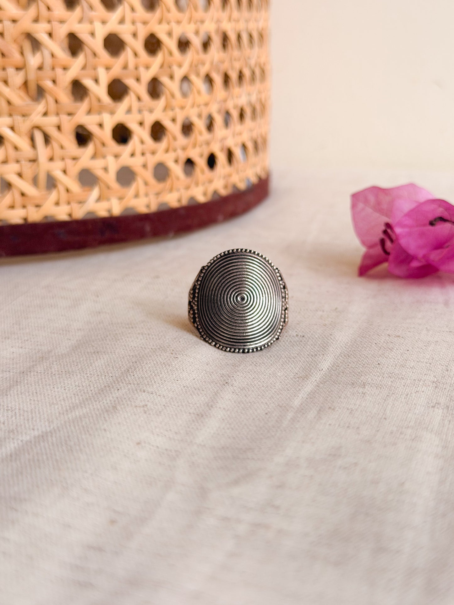 Zen chunky silver ring (adjustable)