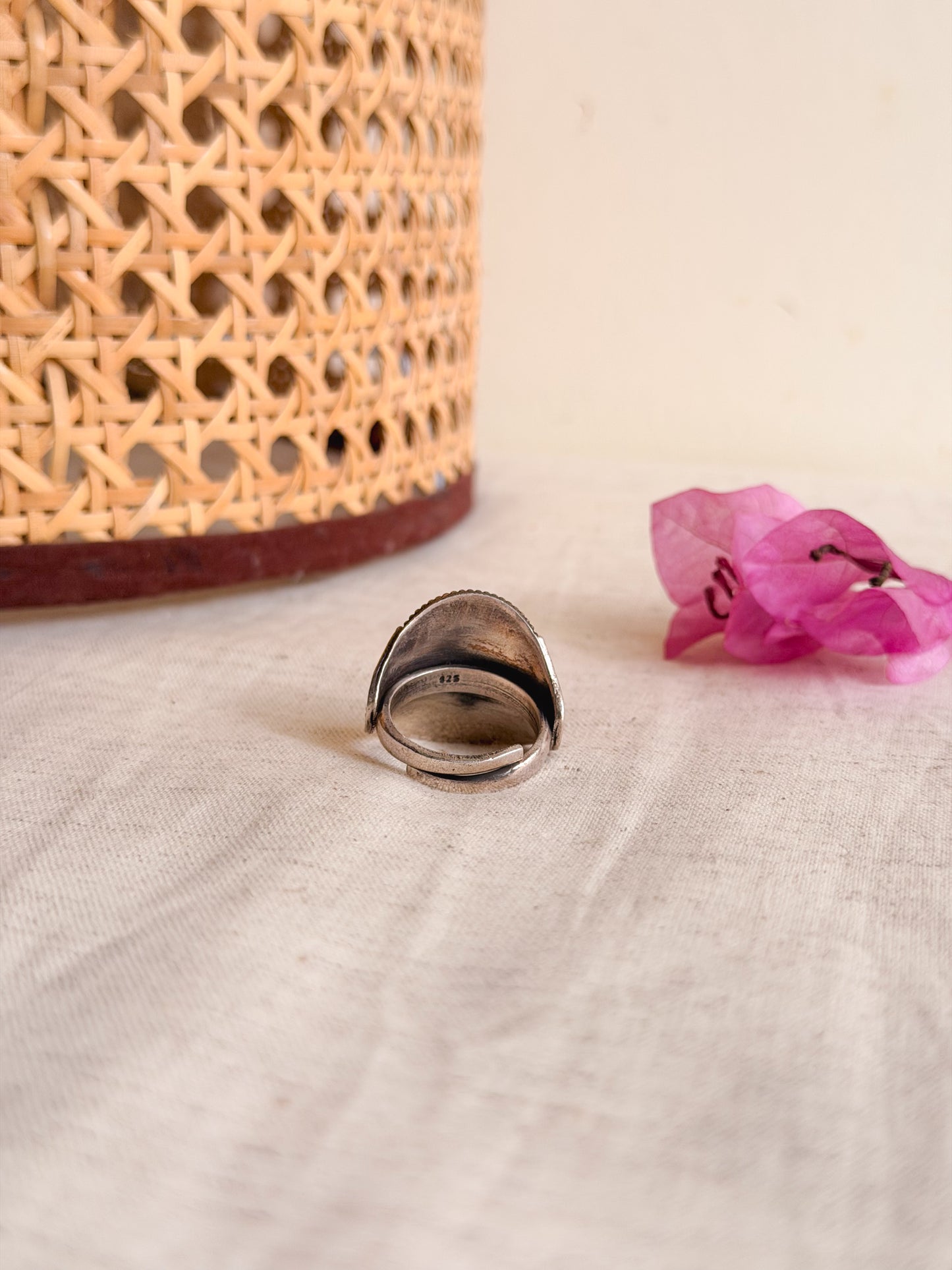 Zen chunky silver ring (adjustable)