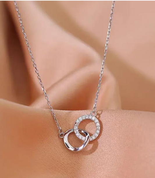 Circle of life pendant necklace in sterling silver
